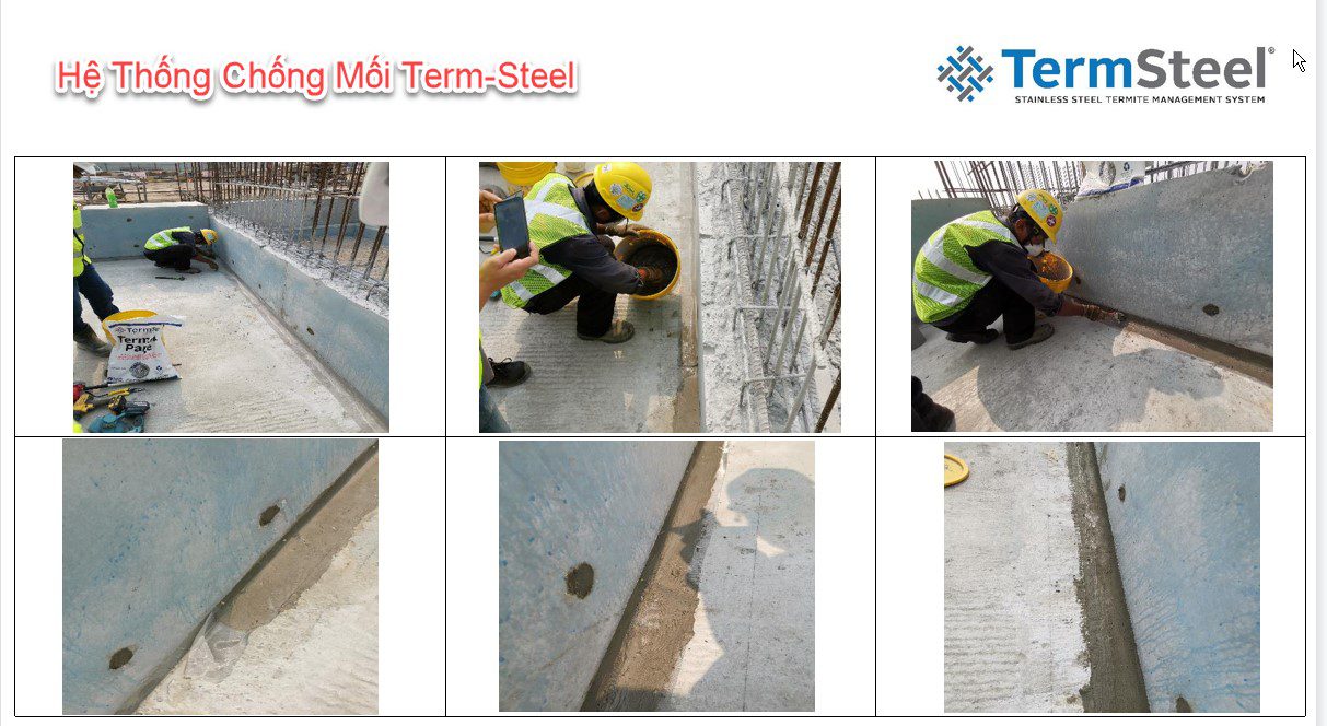 giái pháp phòng chống mối bằng lười thép TERMSTEEL