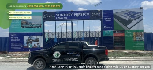 Hạnh Long trúng thầu thi công chống mối dự án Suntory Pepsico