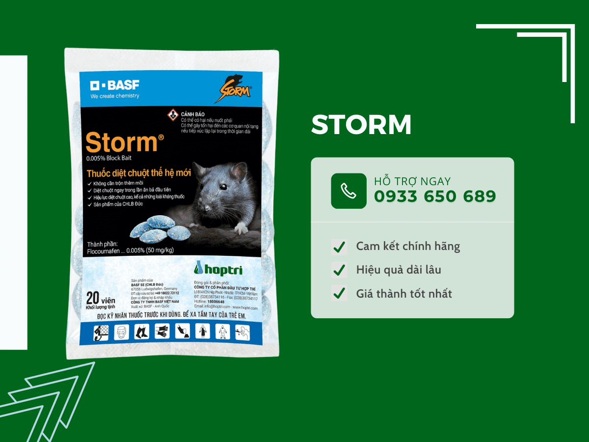 Thuốc diệt chuột tận gốc Storm