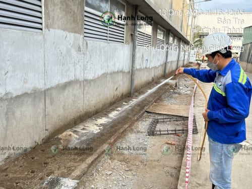 Hoàn thiện thi công chống mối cho nhà xưởng Bến Tre