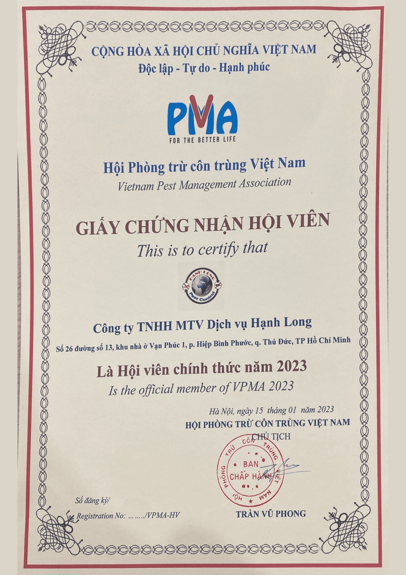 Công ty Diệt mối Hạnh Long